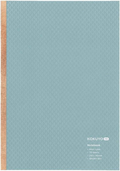 Kokuyo KME-NB665GB Notebook ME Notebook 70 Sheets, B Ruled, A5, Blue, Smoky Sky - NihonMura