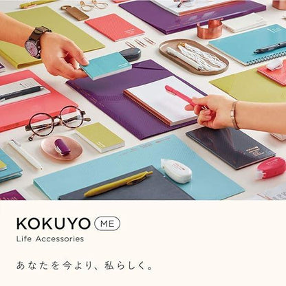 Kokuyo KOKUYO ME Slim Pencil Case, Blue KME-PCWBF 115GB SMOKY SKY - NihonMura