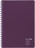 Kokuyo KME-SR931S5DV Notebook, Soft Ring Notebook, 50 Sheets, 0.2 inch (5 mm) Square, A5, Purple - NihonMura