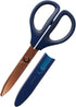 KOKUYO Scissors Saxa Titanium Glueless Blade Navy Blue Hasa PT280DB - NihonMura