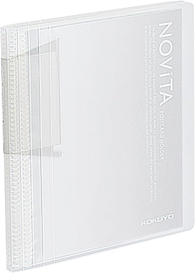 Kokuyo file postcard holder novita A6 60 pieces clear ハセ-N60T - NihonMura