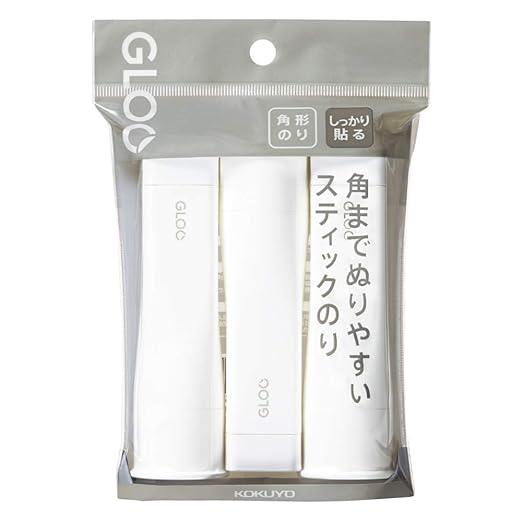 KOKUYO TA-G302-3P Glue Stick GLOO Firm Stick, Medium Size, 3 Pieces - NihonMura