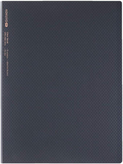 Kokuyo KME-CBGL10DM File Clear Book, Fixed Type, A4, 10 Pieces, Black - NihonMura