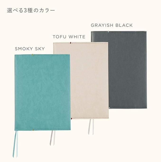 Kokuyo ME A5 Notebook Cover, KME-NC665W, TOFU WHITE - NihonMura