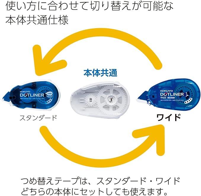 Kokuyo tapeglue dotliner wideタ-DM400-20 - NihonMura