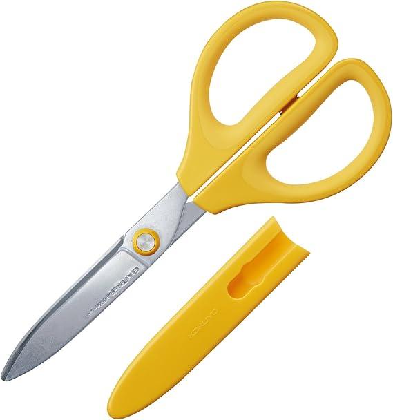 KOKUYO Scissors Saxa Glueless Blade, Yellow, Hasa-P280Y - NihonMura