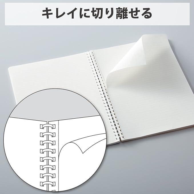 Kokuyo Soft Ring Notebook, Business, 70 Sheets, blk - NihonMura