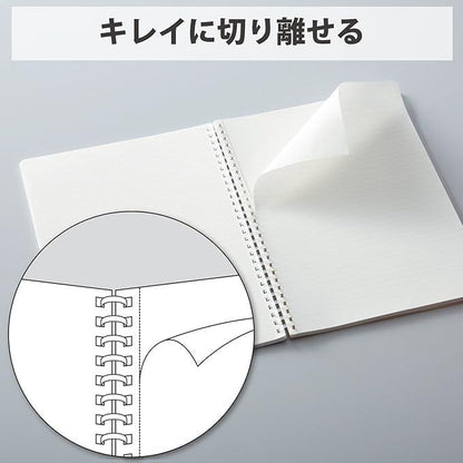 Kokuyo Soft Ring Notebook, Business, 70 Sheets, blk - NihonMura