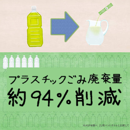 AGF Blendy THE LITRE Green Tea Sticks 6P x 3 Boxes - NihonMura