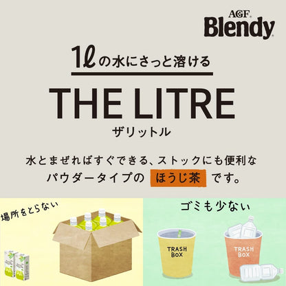 AGF Blendy THE LITRE Hojicha Roasted Green Tea Sticks a 6P x 3 Boxes [Stick Tea] [No Tea Bag Required] - NihonMura