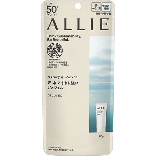 Allie Kanebo Chrono Beauty Gel UV EX Sunscreen 90g SPF50+ PA++++ - NihonMura