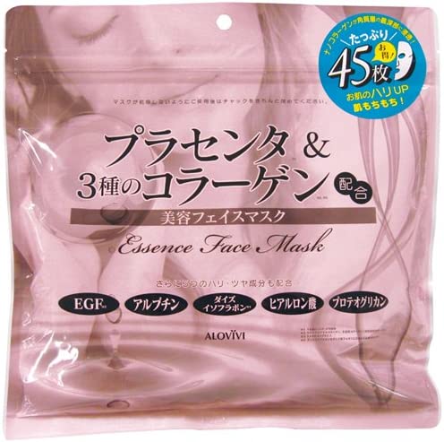 Alovivi Face Mask 45pcs- Placenta Collagen - NihonMura
