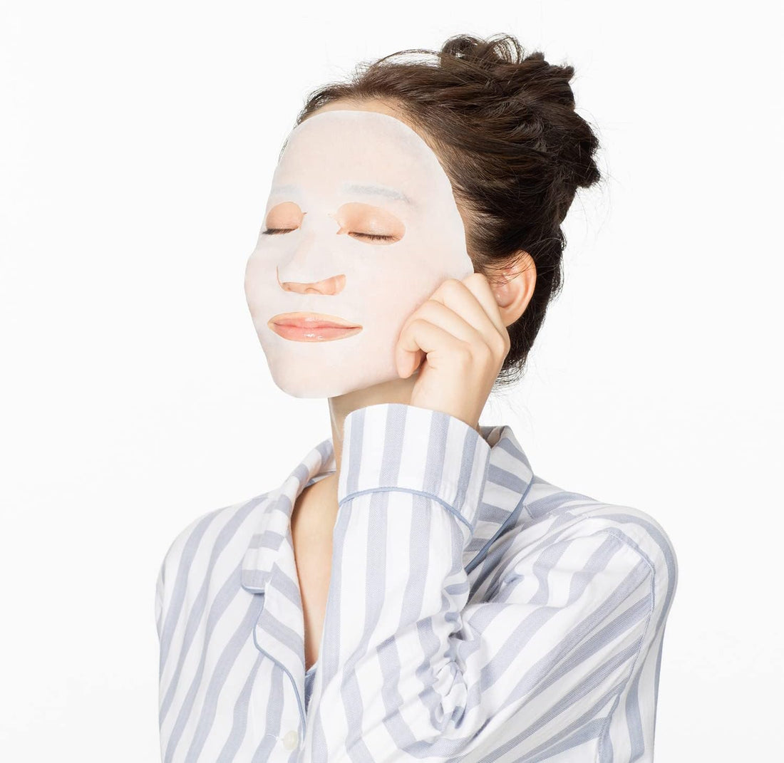 Bcl Saborino Mezama Sheets Morning Face Mask Fluffy Face Mask 28pcs - Rice - NihonMura