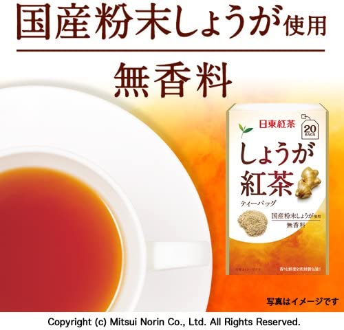 Black Ginger Tea Tea Bags 20P by Nittoh Tea - NihonMura