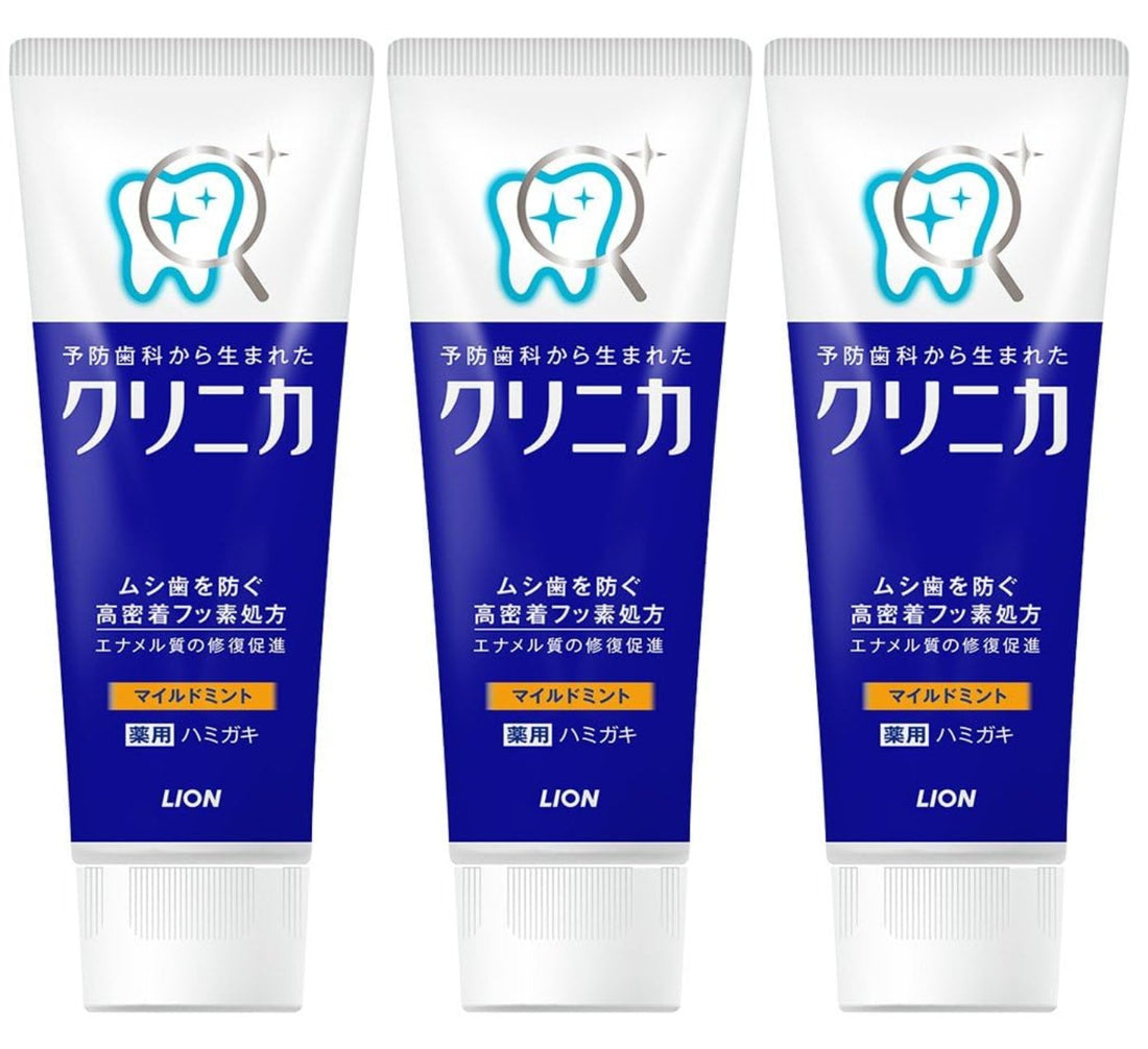 CLINICA [Quasi-drug] Toothpaste mild mint vertical type 130g x 3 packs - NihonMura