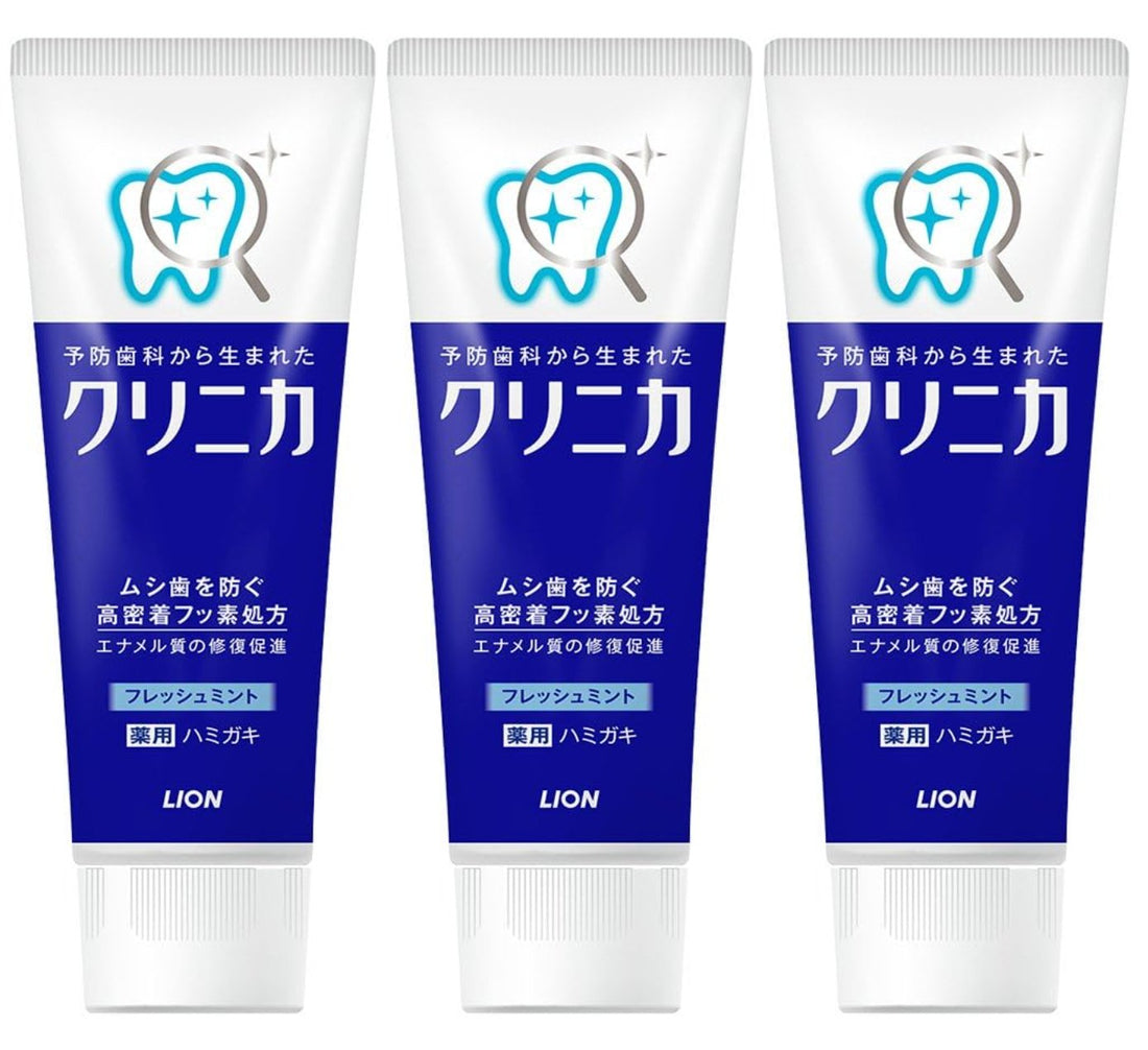 Clinica Toothpaste Fresh Mint Vertical 130g x 3 Pack (Quasi Drug) - NihonMura
