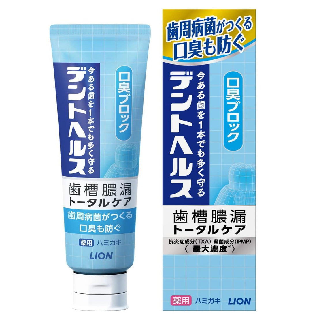 Dent Health [Quasi-drug] To prevent alveolar pyorrhea, medicated toothpaste, bad breath block, toothpaste, 85g - NihonMura