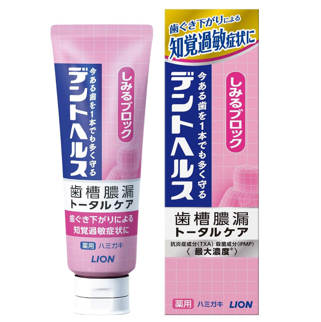 Dent Health [Quasi-drug] To prevent alveolar pyorrhea, medicated toothpaste, stain block, toothpaste, 85g - NihonMura