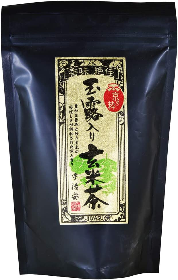 Genmaicha (Brown Rice Green Tea) with Gyokuro Tea Leaves 200g – Kyoto Ujiyasu - NihonMura
