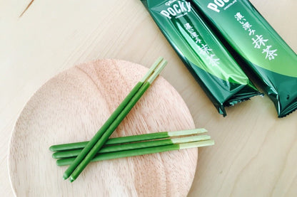 Glico Pocky green tea (matcha) 61g(2 bags) × 10 pieces - NihonMura