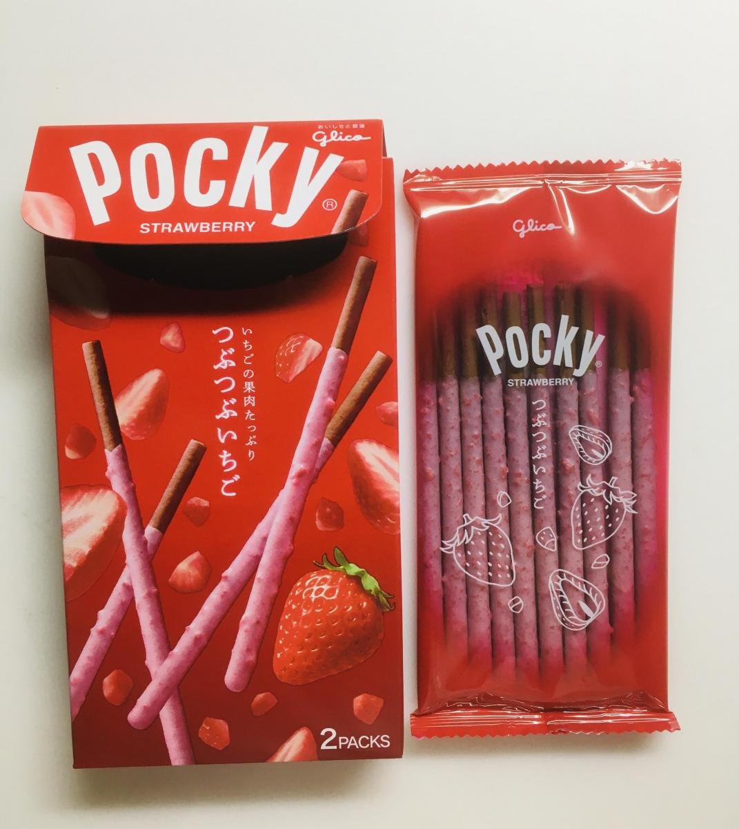 Glico Pocky strawberry 55g(2 bags) × 10 pieces - NihonMura