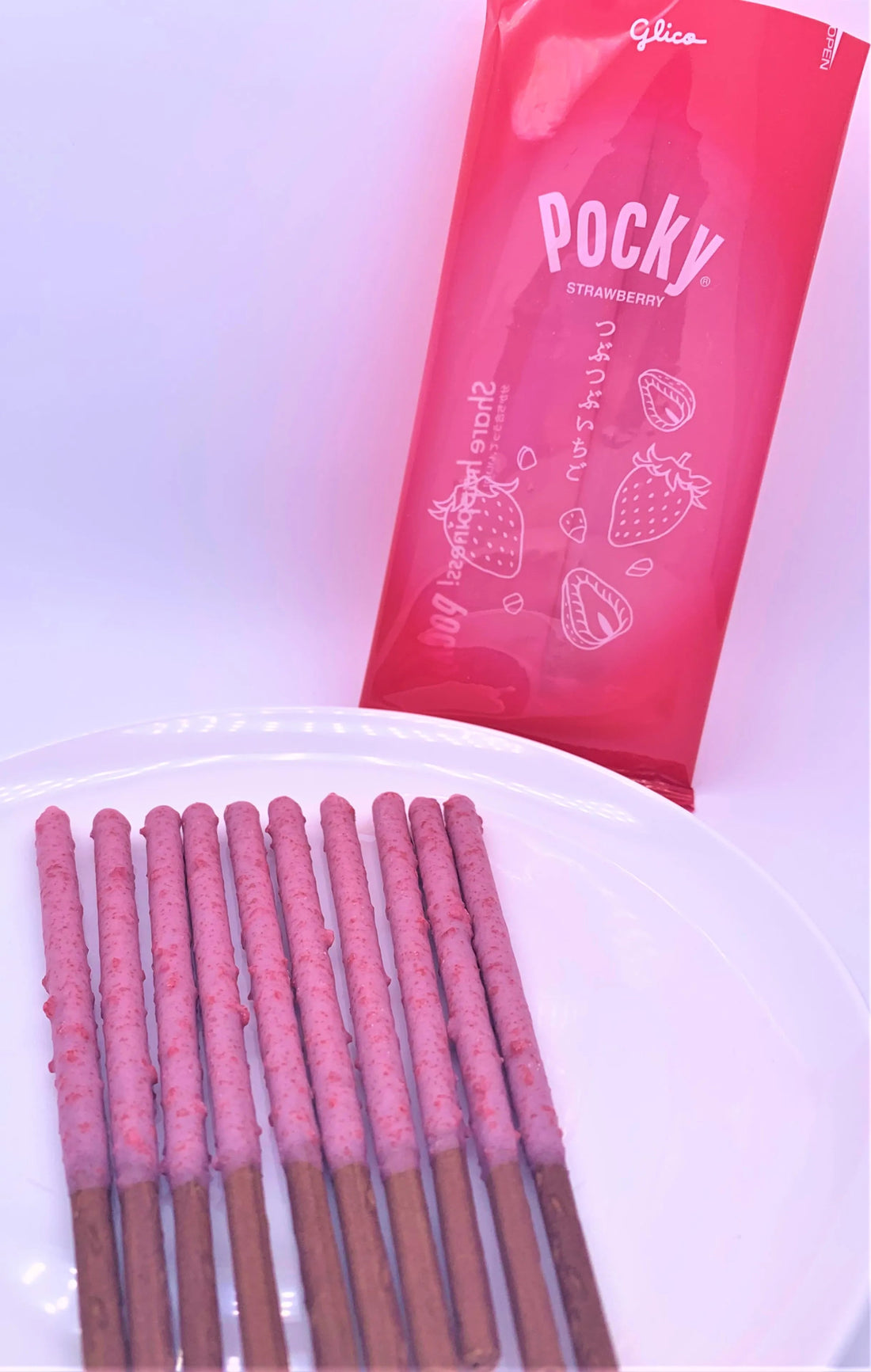 Glico Pocky strawberry 55g(2 bags) × 10 pieces - NihonMura