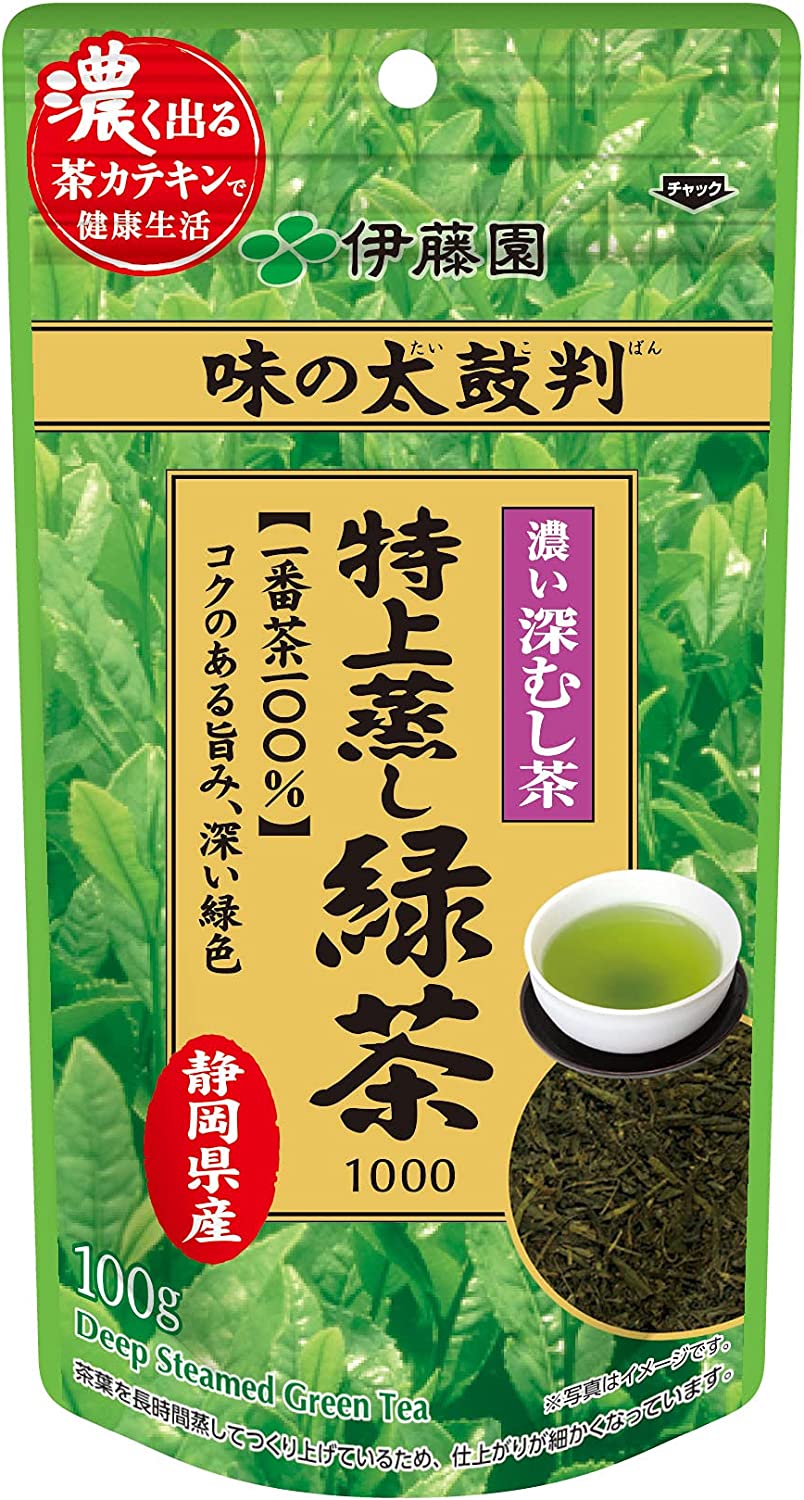 Ito En Aji no Taikoban Special Steamed Green Tea 1000 Sencha 100g - NihonMura