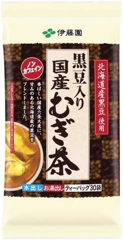Ito En Non-Caffeine Black Bean Barley Tea (Mugicha) 8.0g x 30 Teabags - NihonMura