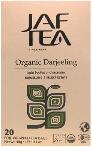 JAF TEA Organic Darjeeling Tea (Light Bodied and Aromatic) 2g x 20 Teabags - NihonMura