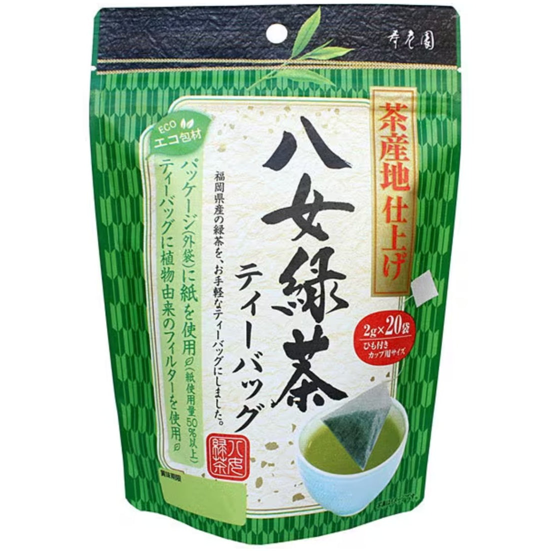 Juroen tea production finishing Yame green tea tea bags 2g x 20 bags - NihonMura