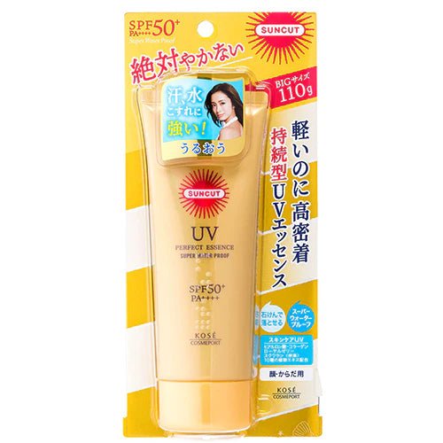 Kose Sunscreen Suncut Perfect UV Essence Super Waterproof SPF 50 + PA ++++ 60g - NihonMura