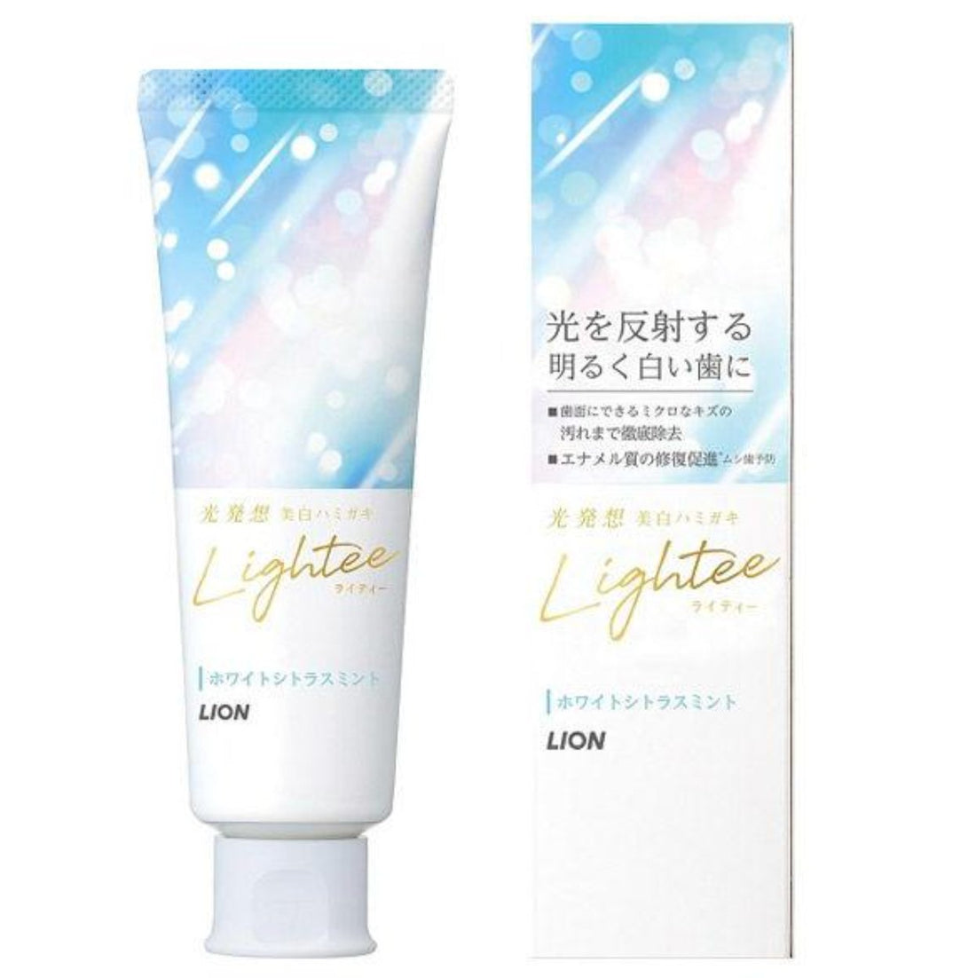 Lightee [Quasi-drug] Whitening Toothpaste White Citrus Mint Toothpaste 100g - NihonMura