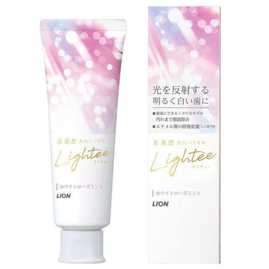 Lightee [Quasi-drug] Whitening Toothpaste White Rose Mint Toothpaste 100g - NihonMura