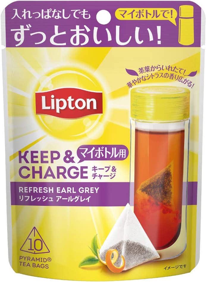 Lipton Keep and Charge Refresh Earl Grey Tea Bags 10P x 6 Bags - NihonMura