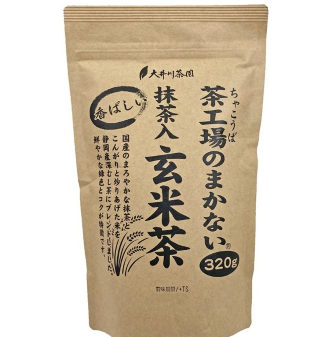 Oigawa Tea Garden Genmaicha with aromatic matcha from Tea Factory 320g - NihonMura