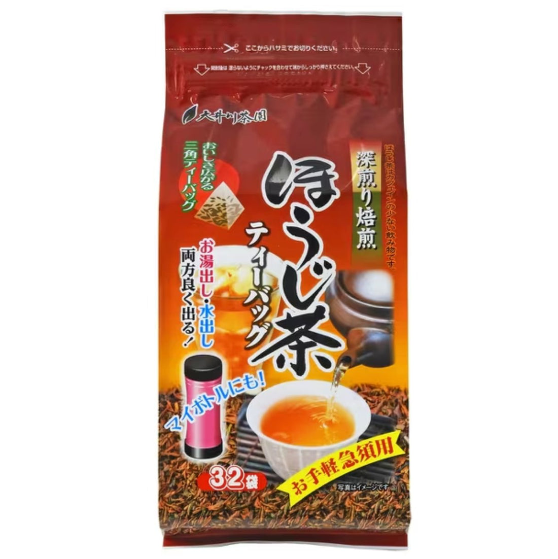 Oigawa Tea Garden Hojicha Tea Bags for Teapot 4g x 32 packs - NihonMura