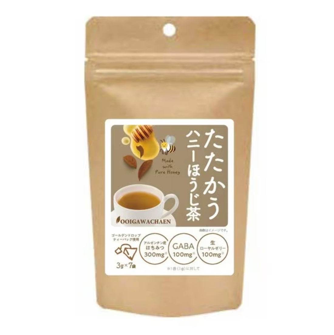 Oigawa Tea Garden Honey roasted tea tea bag 3g x 7Packs - NihonMura