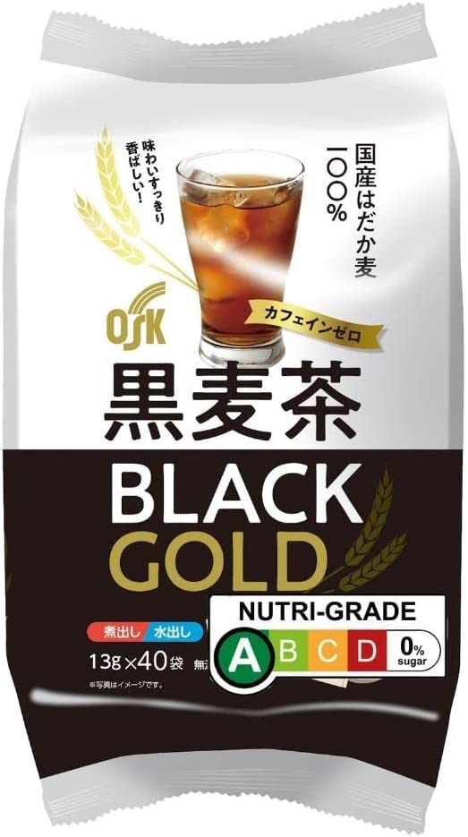 OSK Black Gold Barley Tea Tea Pack 13g x 40 Teabags x 4 Packs - NihonMura