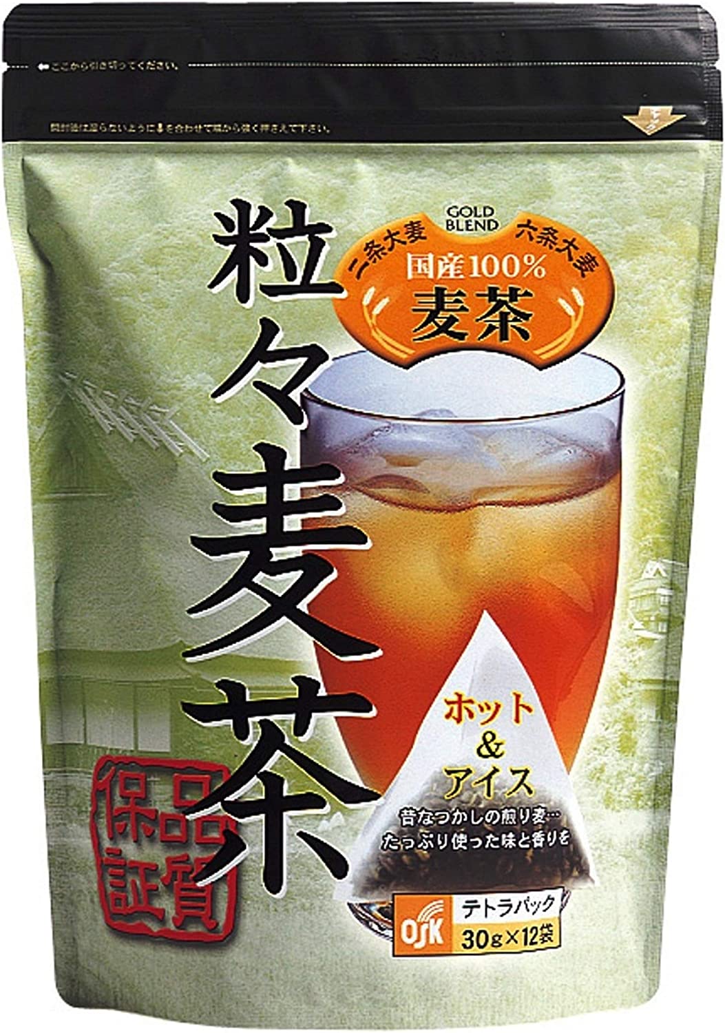 OSK Nijo &amp; Rojo Barley Tea Tea Pack 360g (30g x 12 Teabags) x 3 Packs - NihonMura