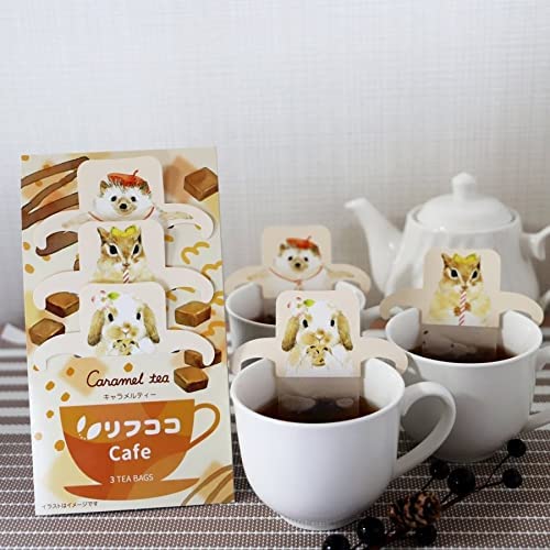 Rifcoco Café Caramel Tea (2g x 3 Teabags) x 2 Packs - NihonMura