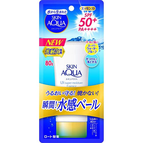 Skin Aqua Rohto Newer Model Super Moisture Essence 80g - SPF50+/PA++++ - NihonMura