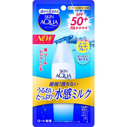 Skin Aqua Rohto Newer Model Super Moisture Milk 40ml - SPF50+/PA++++ - NihonMura