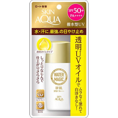 Skin Aqua Rohto Sunscreen Water Magic UV Oil SPF50+/PA++++ 50ml - NihonMura