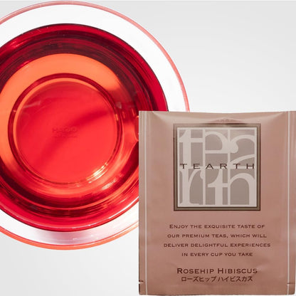 TEARTH Rosehip Hibiscus Tea caffeine-free 25 Teabags x 2box - NihonMura