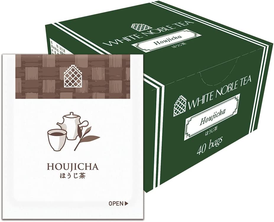 White Noble Tea Houjicha (Roasted Green Tea) 40 Tea Bags - NihonMura